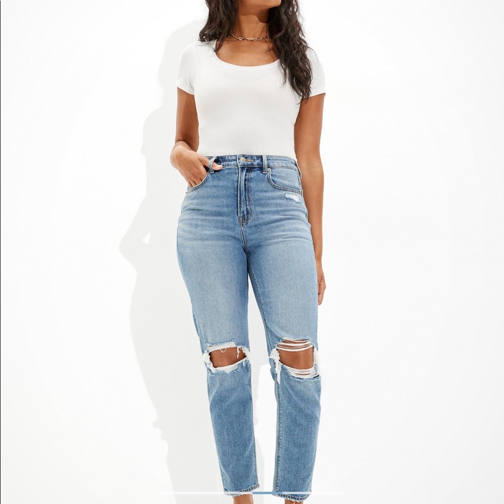 Size 10 American Eagle Curvy Mom jeans